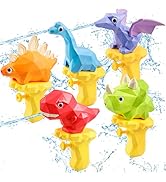Water Guns for Kids 5PCS Pool Toys Toddler Outdoor Water Toys Dinosaur Squirt Guns Summer Backyar...