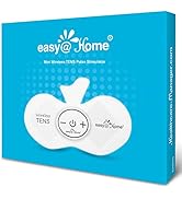 Easy@Home Rechargeable Compact Wireless TENS Unit - 510K Cleared, FSA Eligible Electric EMS Muscl...