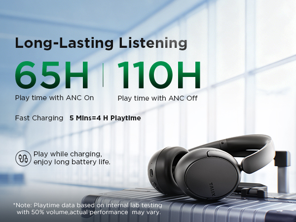 fast charging over ear headphones