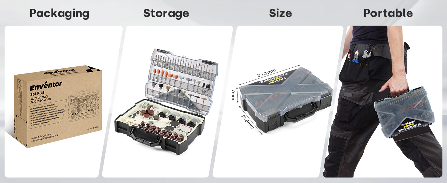 rotary tool accessories kit