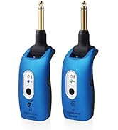 wentelmusic Wireless Guitar System 2.4GHz Wireless Transmitter Receiver for Guitar Bass Electric ...