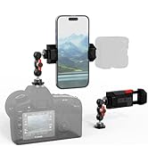 SOH Cool Ballhead, Multi Function Double Ball-Head Adapter with 1/4’’ Screw and Cold Shoe Phone C...