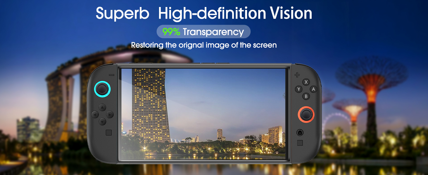 Nintendo Switch 2 Screen Protector Tempered Glass 2025