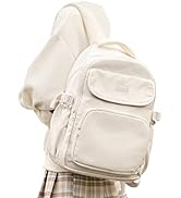 WEPOET Cute Middle School Backpack For Teen Girls,Waterproof Casual Bookbags,Lightweight Travel D...