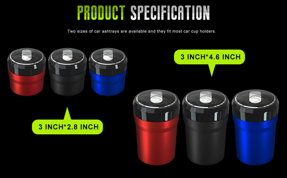 Car Ashtray with Lid