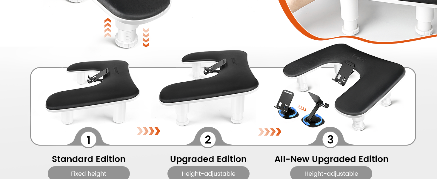 Black Manicure Arm Rest for Nails Tech