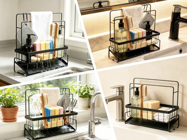 kitchen sink storage rack
