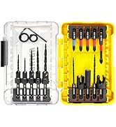 18 PCS Countersink Drill Bit Set, HSS Tapered Drill Bits Counter Sink Drill Bit with 2PCS Wood Pl...