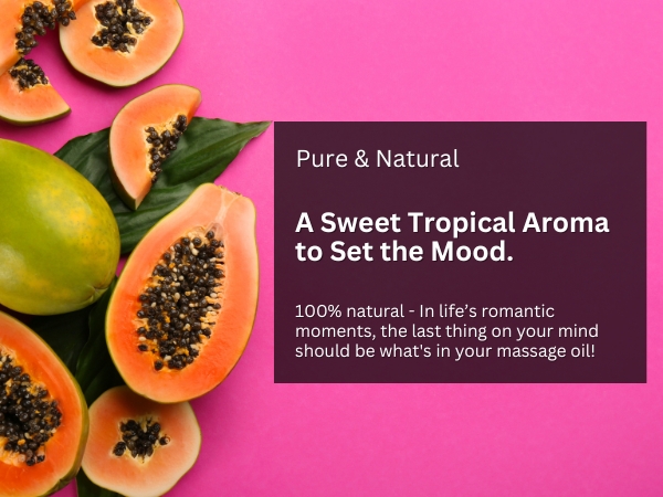 Pure &amp;amp; Natural - Passion Massage Oil has a sweet tropical aroma to set the mood.