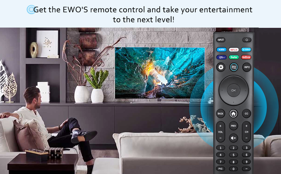 Get the EWO'S remote control and take your entertainment to the next level!