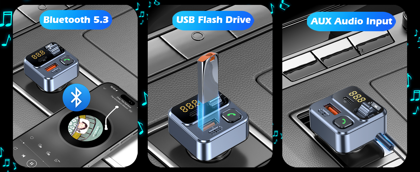 car bluetooth adapter music player