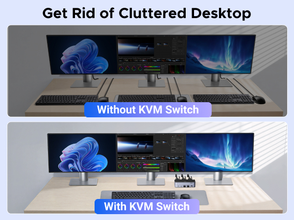 3 monitors kvm switch