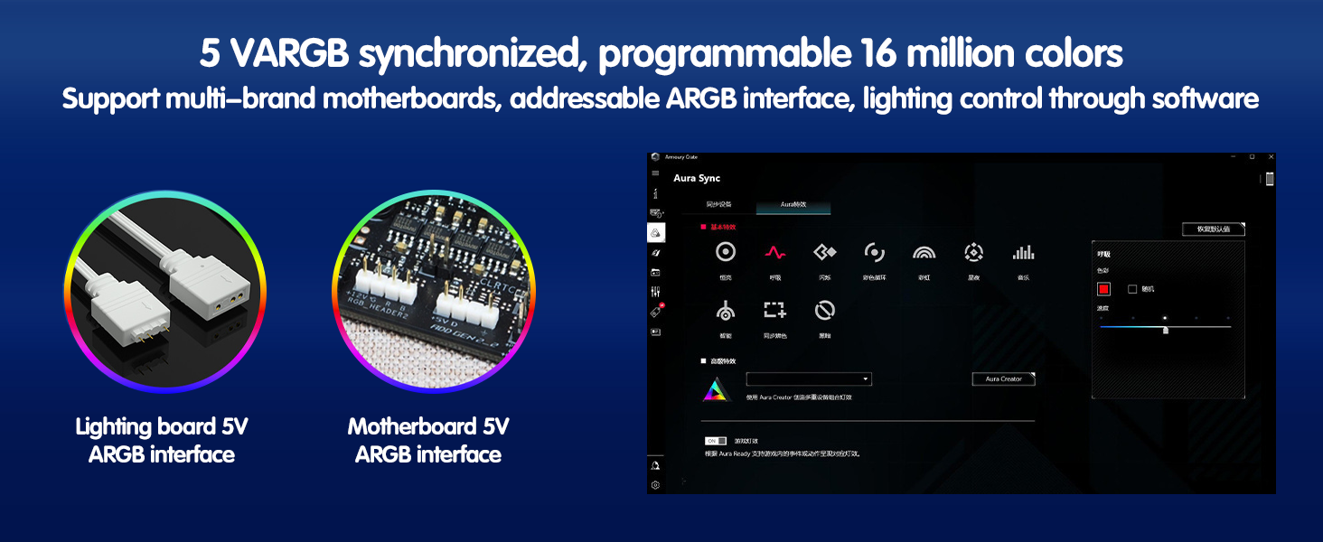 ARGB PSU Cable, ARGB PC Cable for Motherboard Power Supply Extension