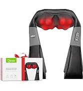 cotsoco Neck Massager, Shiatsu Neck and Back Massager with Heat for Pain Relief, Deep Tissue 3D K...