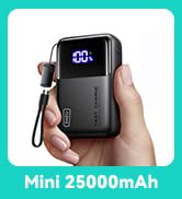 INIU 100W Power Bank, Mini Size 25000mAh High Capacity Laptop Portable Charger, USB C in&Out Tabl...