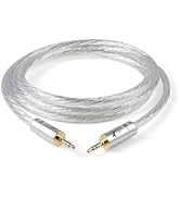 Impeto 3.5mm Aux Audio Cable - Silver-Plated Copper Core, HiFi Sound for Car Stereo, Portable Spe...