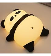 Voice Control Panda Night Light, 6 Colors 30-Minute Timer, Cute Animal Silicone Nursery Night Lig...