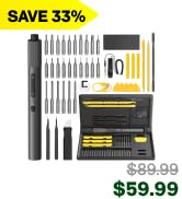 HOTO Precision Screwdriver Set, 110° Upright Workpad, Mini Electric Screwdriver with Charging Doc...