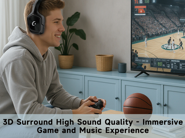 Gaming Headset with Mic for PC PS xbox