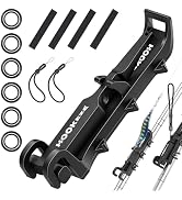 HOOK-EZE Wearable Fishing Rod Holder with EPDM Rubber Rings, Magnetic Hook Keeper, Detachable Mul...