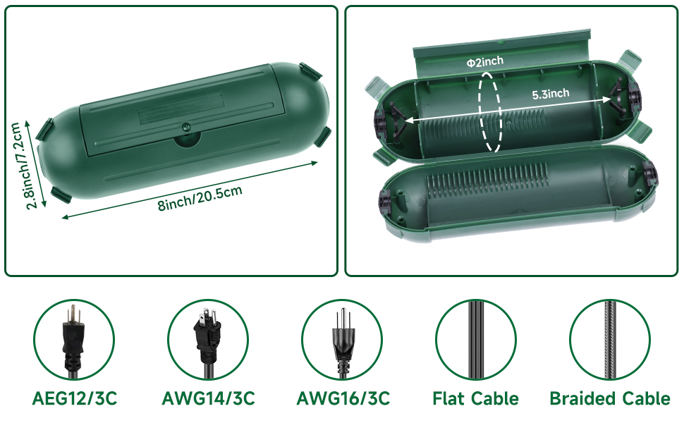 Outdoor Extension Cord Safety Cover