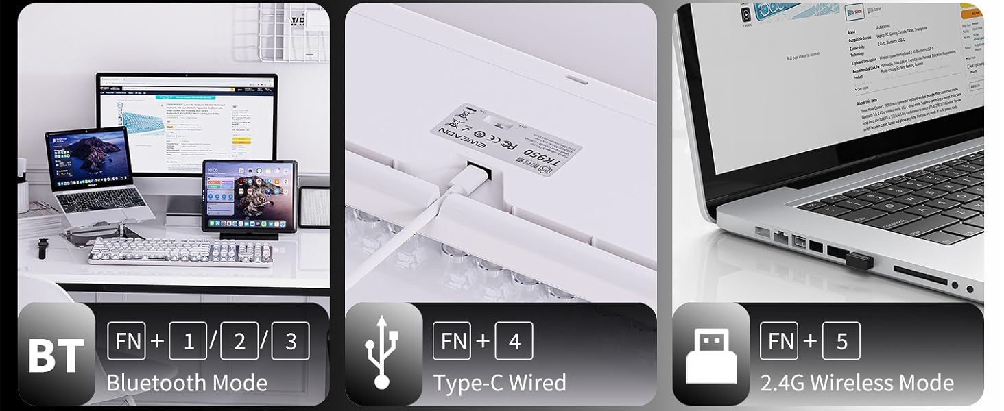 typewriter wireless keyboard
