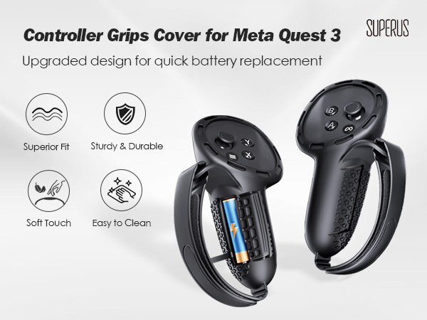Controller Grips Cover for Meta Quest 3