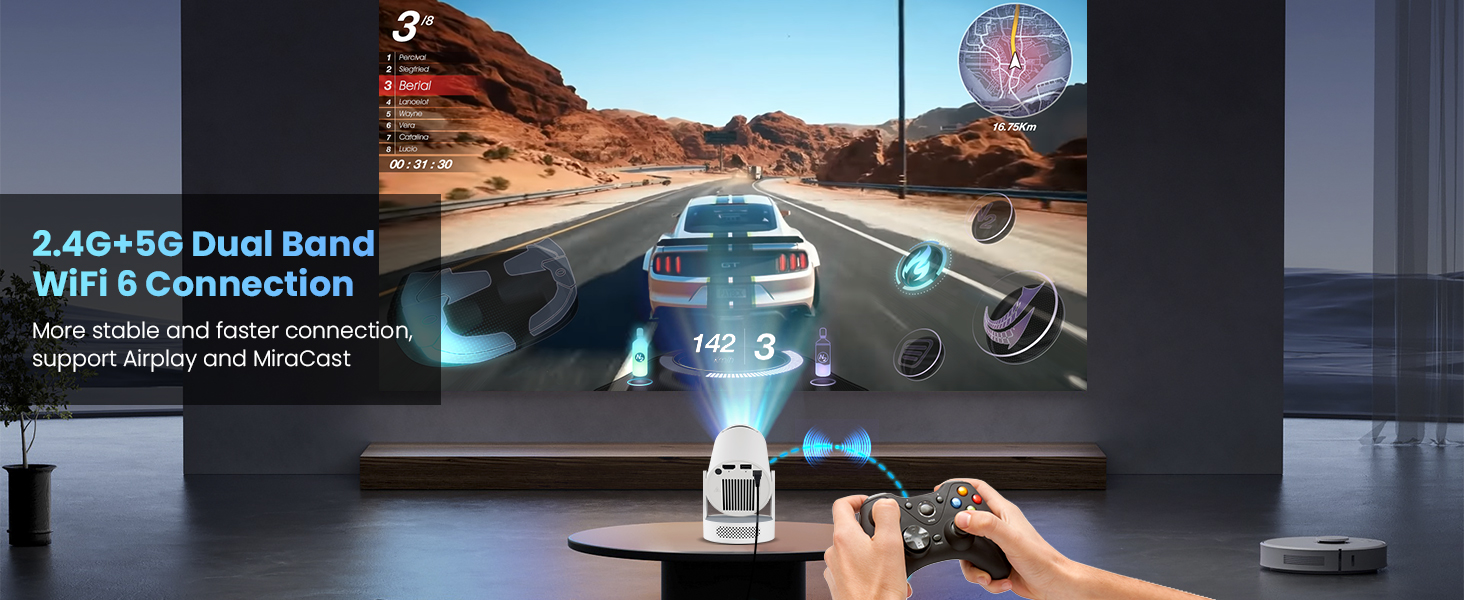 Mini Projector with WiFi and Bluetooth