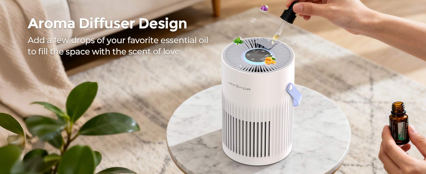 air purifier with essential oil diffuser