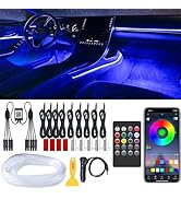 Car LED Strip Lights, LEDCARE 9 in 1 RGB Car Interior Lights with APP &amp; Remote Control, 16 Millio...