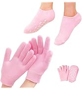 Moisturizing Glove and Sock, Gel Spa Moisturizing Therapy Sock & Glove, Soften Repairing Dry Crac...
