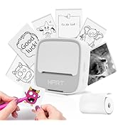 HPRT S1 Bluetooth Thermal Label Printer, Portable Mini Inkless Sticker Maker with 1 Roll Paper, C...