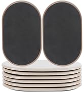 Kayzn Reusable Large Furniture Movers Sliders for Carpet - 8 Pack 9-1/2" x 5-3/4" Oval Furniture ...