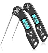 DOQAUS Digital Meat Thermometer, 2 Pcs Instant Read Food Thermometer for Cooking, Kitchen Probe w...