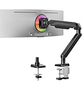 MOUNTUP Heavy Duty Single Monitor Arm for 42 40 39 34 32 27Inch Screens, Monitor Stand for Desk S...