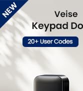 Veise Keyless Entry Door Lock with 2 Lever Handles, Electronic Backlit Keypad Deadbolt Set for Fr...