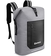 Gonex Ultralight Waterproof TPU Backpack, 55L Roll Top Dry Bag with Comfortable Padded Back Panel...
