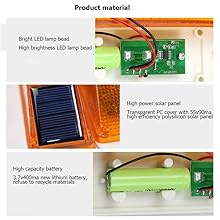 solar red flashing light