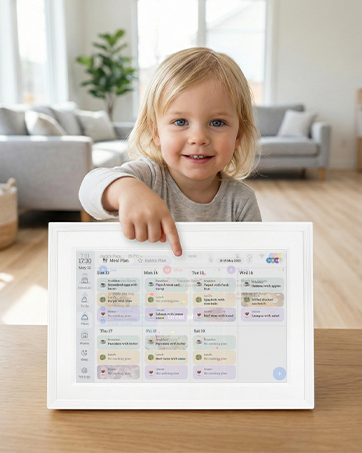smart digital wall calendars touchscreen, digital fridge calendar, digital family calendar