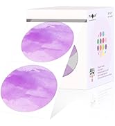 PARLAIM 3 Inch Watercolor Purple Circle Thermal Sticker Labels, Self-Adhesive Round Address Label...