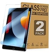 Junfire [2Packs] iPad 10.2 Screen Protector with Anti Blue Light, iPad 9th/8th/7th Generation Tem...