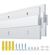 French Cleat Heavy Duty, Aluminum French Cleat, Headboard Wall Mounting Brackets with Screws, Hea...