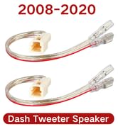 RED WOLF Car Dash Tweeter Speaker Wiring Harness Select for 2008-2020 Honda Civic Accord, 2009-20...