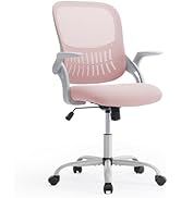 DUMOS Computer Desk Chair - Ergonomic Mid-Back Mesh Rolling Swivel Task Chair with Wheels, Comfy ...