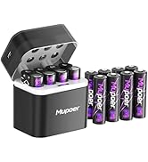 Mupoer Rechargeable AA Batteries Lithium for Xbox Controller 6000mWh,8Pack Xbox Controller Batter...