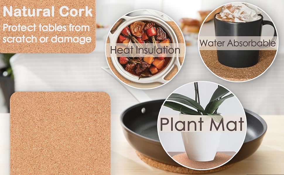 cork trivets for hot dishes