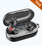 TOZO T10 Bluetooth 5.3 Wireless Earbuds with Wireless Charging Case IPX8 Waterproof Stereo Headph...