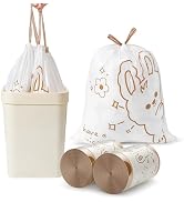 4 Gallon Small Trash Bags Drawstring, Small Bathroom Garbage Bags, 120 Counts Trash-Can-Liners fo...