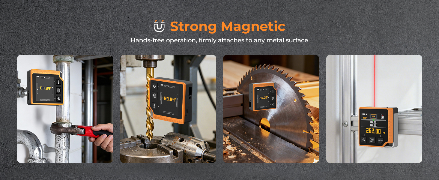 magnetic laser measuring tool