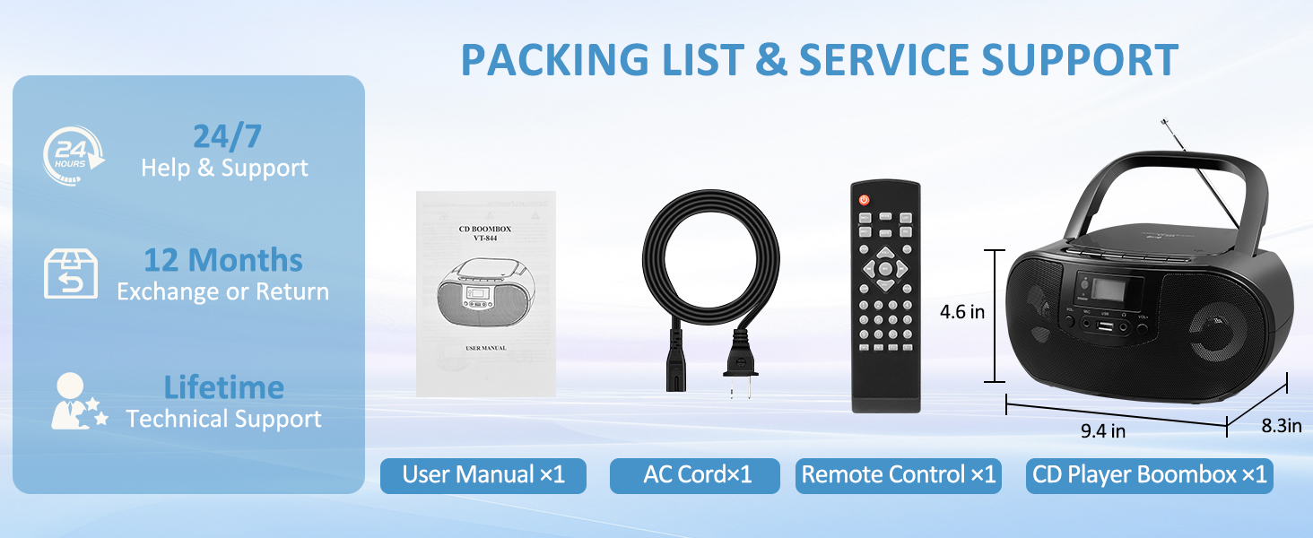 cd player radio cd boombox portable